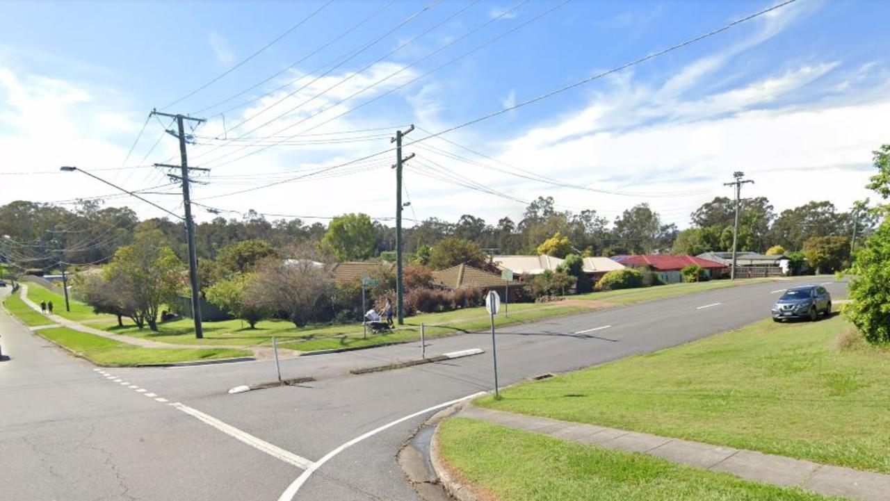 Intersection of Ash Street and Bladon Street, Yamanto, where a car and police vehicle crashed. Picture: Google Maps