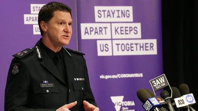 Victorian Chief Police Commissioner Shane Patton. Picture: Ian Currie