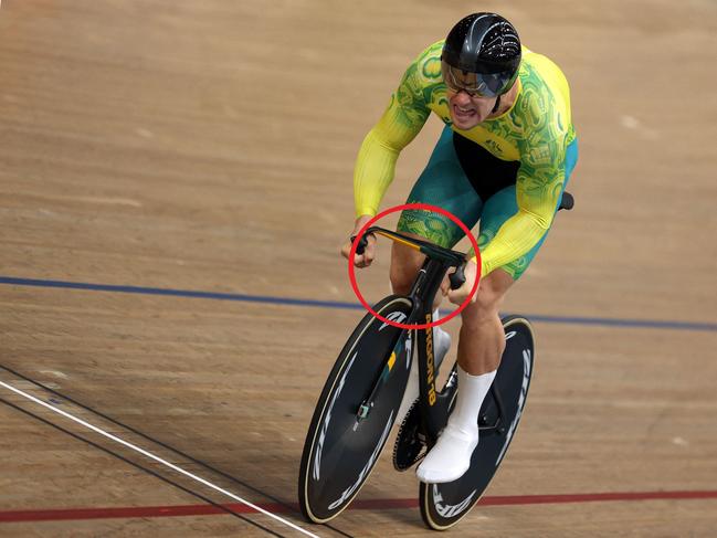 Gold medallist Australia's Matthew Glaetzer competes in the men's 1000m time trial final cycling event on day four of the Commonwealth Games, at the Lee Valley VeloPark in east London, on August 1, 2022. (Photo by ADRIAN DENNIS / AFP)