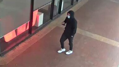 The man was pictured at Westpac Bank at Roxburgh Village Shopping Centre. Picture: Supplied