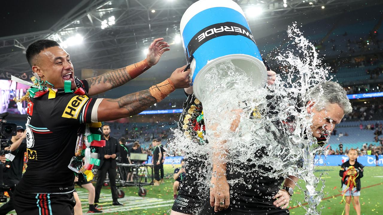 The party started early for Ivan Cleary. Photo by Matt King/Getty Images.