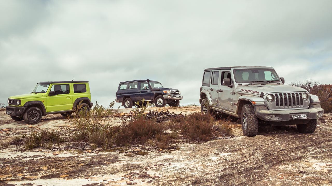 Photo for cover story on the Jeep Wrangler, Suzuki Jimny and LandCruiser 70 Series. Pics by Thomas Wielecki