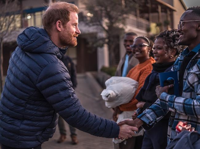 The duke was greeted by members of the public at a Sentebale event. Picture: Brian Otieno/Getty Images for Sentebale