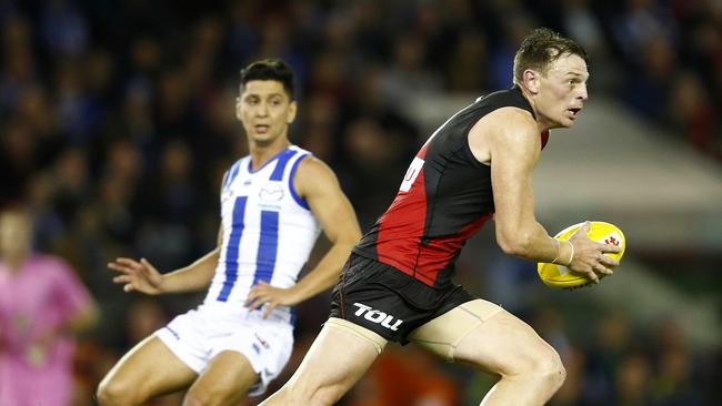 Brendon Goddard runs off half back. Picture: Michael Klein