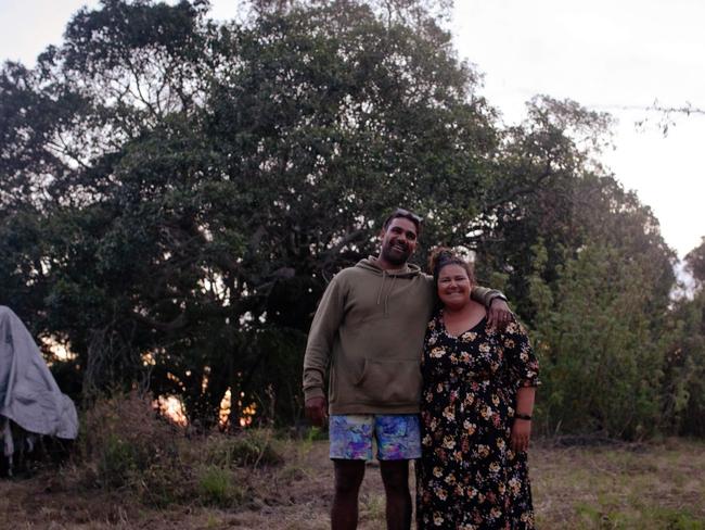 Siblings Amber Hamer with her brother James Mercy who founded Naru Goori Groms. Picture: supplied