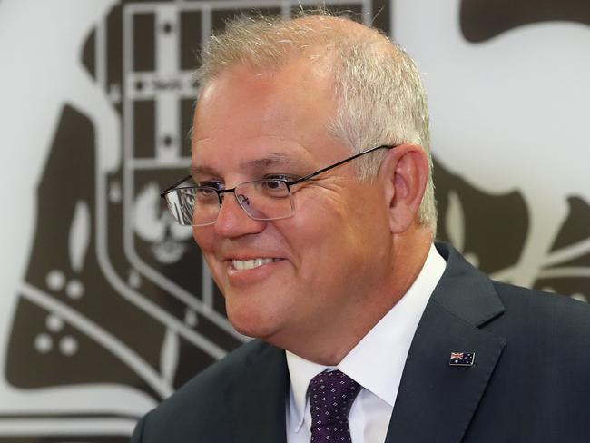 BRISBANE, AUSTRALIA - NewsWire Photos JANUARY 22, 2021. Prime Minister Scott Morrison speaks at a press conference at the Commonwealth Parliament Offices. Picture: NCA NewsWire / Jono Searle