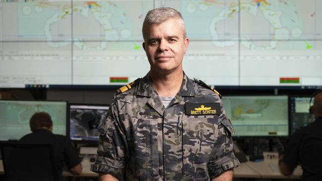 Rear Admiral Sonter thanked locals reporting the vessels to authorities. Picture: NCA NewsWire / Martin Ollman