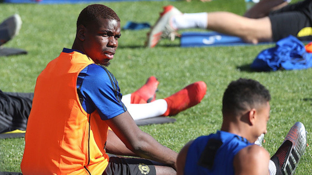 Paul Pogba and Jesse Lingard had an awkward reunion at training after they appeared to clash