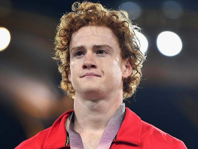 GOLD COAST, AUSTRALIA - APRIL 12:  Shawnacy Barber of Canada competes in the Men's Pole Vault final during athletics on day eight of the Gold Coast 2018 Commonwealth Games at Carrara Stadium on April 12, 2018 on the Gold Coast, Australia.  (Photo by Cameron Spencer/Getty Images),GOLD COAST, AUSTRALIA - APRIL 12:  Silver medalist Shawnacy Barber of Canadalooks on during the medal ceremony for the MenÂs Pole Vault during athletics on day eight of the Gold Coast 2018 Commonwealth Games at Carrara Stadium on April 12, 2018 on the Gold Coast, Australia.  (Photo by Dan Mullan/Getty Images),BEIJING, CHINA - AUGUST 24:  Shawnacy Barber of Canada celebrates after winning gold in the Men's Pole Vault final during day three of the 15th IAAF World Athletics Championships Beijing 2015 at Beijing National Stadium on August 24, 2015 in Beijing, China.  (Photo by Cameron Spencer/Getty Images),BEIJING, CHINA - AUGUST 24:  Shawnacy Barber of Canada celebrates after winning gold in the Men's Pole Vault final during day three of the 15th IAAF World Athletics Championships Beijing 2015 at Beijing National Stadium on August 24, 2015 in Beijing, China.  (Photo by Michael Steele/Getty Images),RIO DE JANEIRO, BRAZIL - AUGUST 15:  Shawnacy Barber of Canada competes in the Men's Pole Vault final on Day 10 of the Rio 2016 Olympic Games at the Olympic Stadium on August 15, 2016 in Rio de Janeiro, Brazil.  (Photo by Patrick Smith/Getty Images),