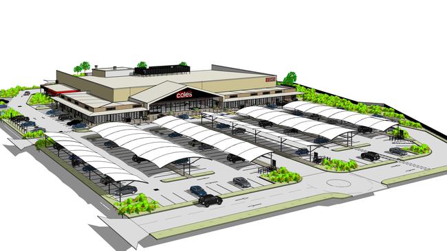 An artists recreation of what the Coles will potentially look like at Goldtower Central, Charters Towers.