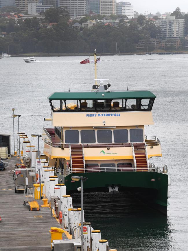 The ferry’s name was a controversial pick. Picture: Simon Bullard