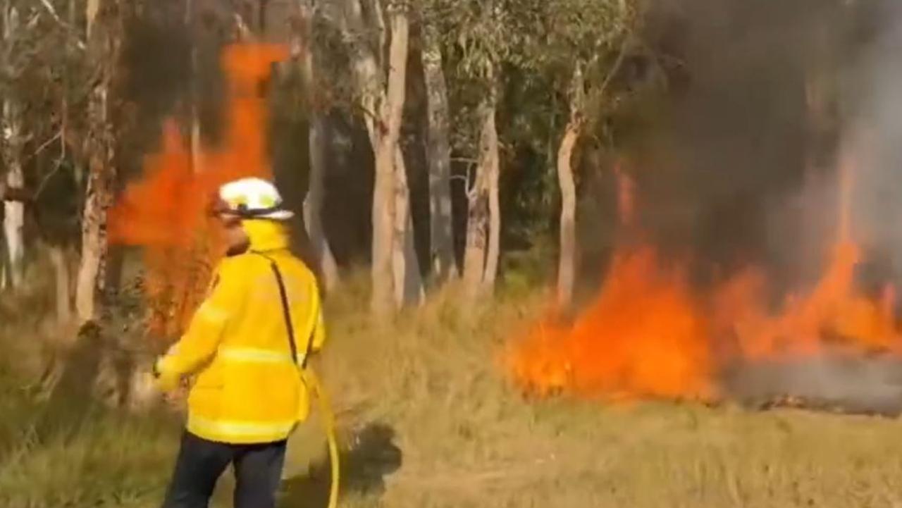 NSW Rural Fire Service conduct backburn during dry season. Picture: NSW RFS