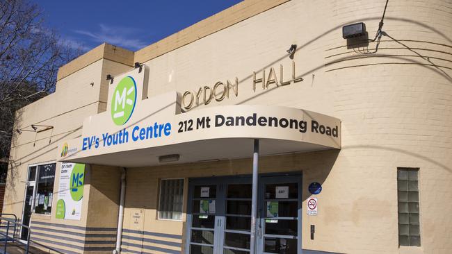 The EVs Youth Centre has a century-old, heritage-listed facade and is one of Croydon’s oldest buildings. Picture: Wayne Taylor.