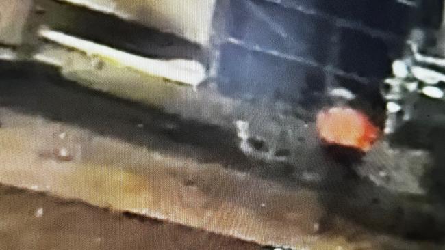 CCTV captures one of the alleged thieves outside the Browns Plains not-for-profit over the Easter long weekend. Photo: supplied