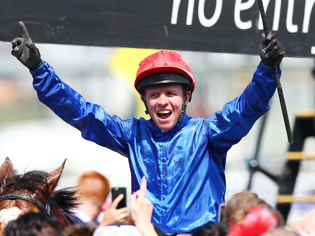 It was party time for winning jockey Kerrin McEvoy.