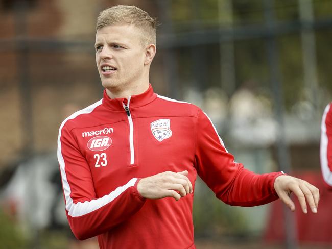 Adelaide United training, Jordan Elsey, Saturday May 4, 2019 pic AAP/MIKE BURTON