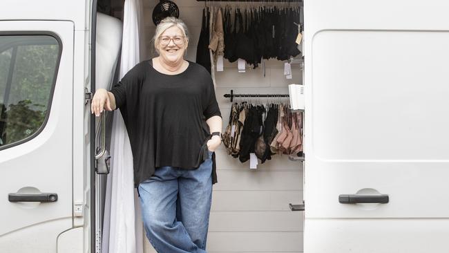 Helen Byrne from Axedale and her Bra Van. Picture: Zoe Phillips