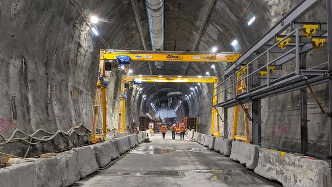 The State Library Station will have an underground connection to Melbourne Central Station. Picture: Kieran Rooney