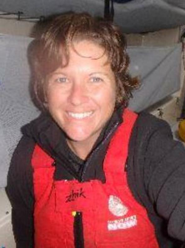 Lisa Blair during her solo sail around Antarctica.