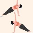 Alternating side planks.