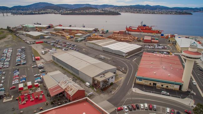 The sprawling Macquarie Point redevelopment site.