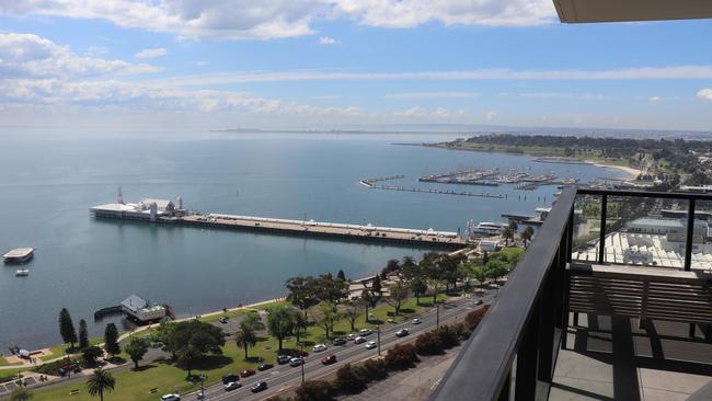 21. <a href="https://www.realestate.com.au/news/miramar-geelongs-tallest-building-sparks-fresh-frenzy-for-bay-views/?rsf=syn:news:nca:ga:spa" target="_blank">Miramar penthouse, Geelong</a>. Owned by the developer James Morphy. Picture: Peter Farago