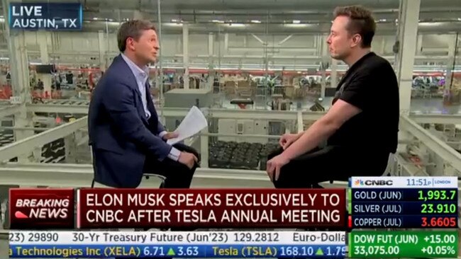 Elon Musk's awkward CNBC interview caused a stir.