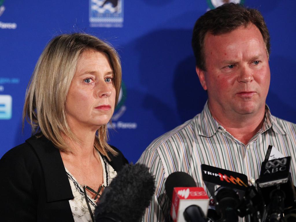 Bill Pulver, pictured with wife Belinda, asked for a letter from Peters that showed he understood the ‘mental anguish’ he had inflicted on his daughter.