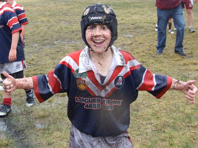 Jackson Willis during a junior league grand final in 2008.