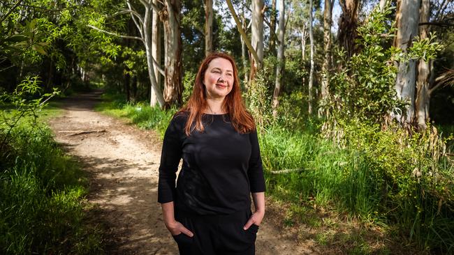 Hannah Kent on the Pioneer Women's Trail at Mount George near Adelaide. Picture: Tom Huntley