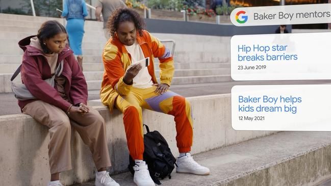 A still from Google's Helping You Help Others Campaign