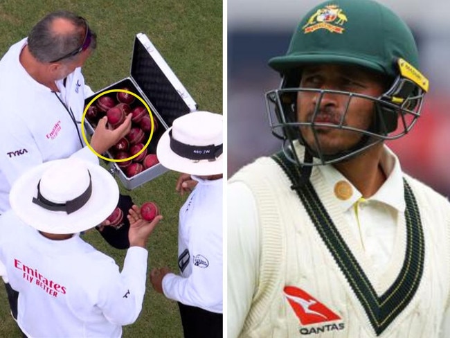 Usman Khawaja wasn't a fan of the new ball. Pic: Getty