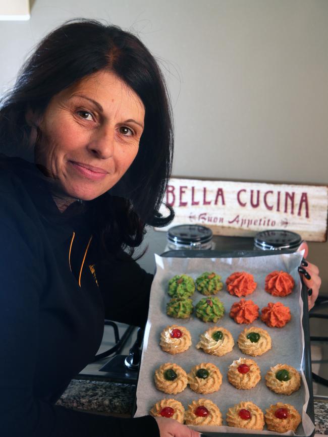 Sarina Ripepi makes the biscuits in 14 different flavours including salted caramel and espresso.