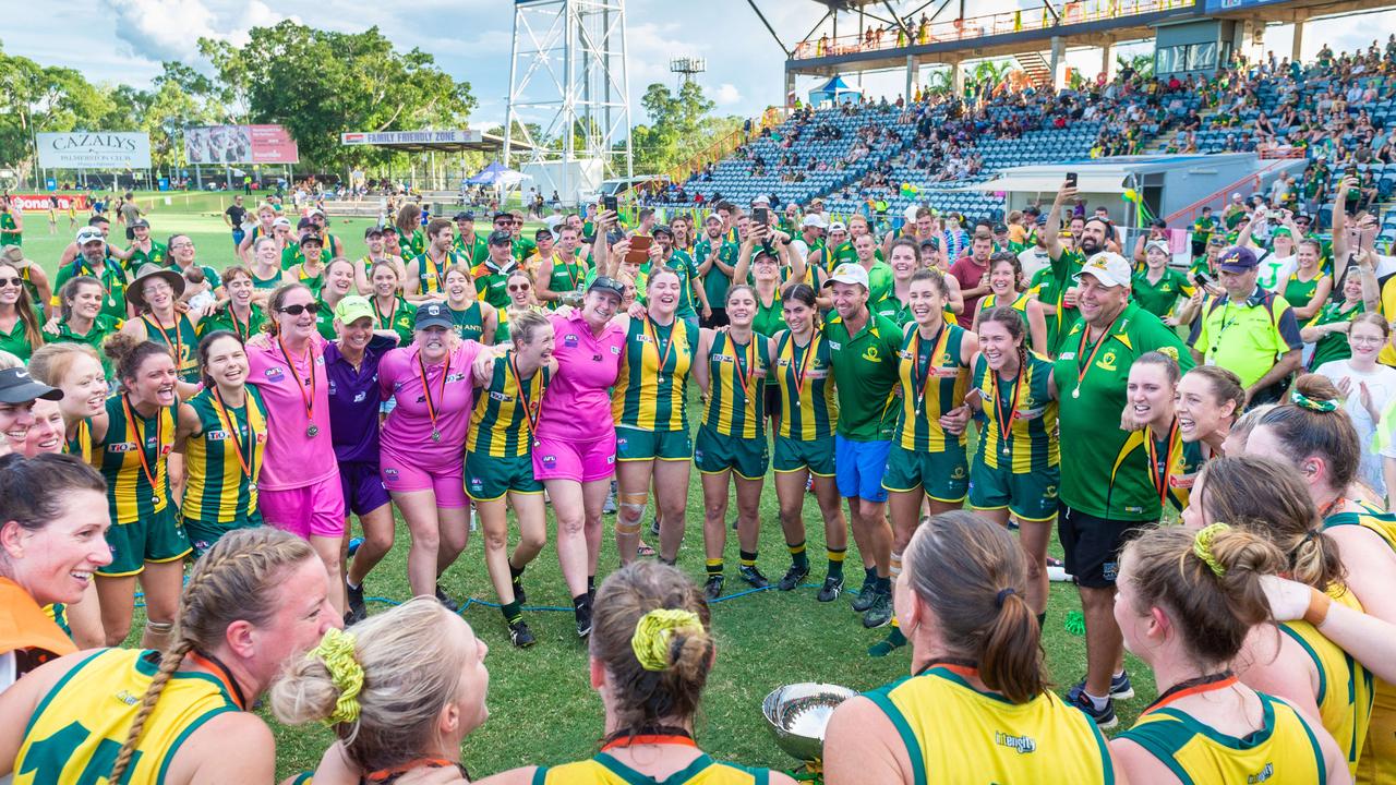 2020-21 NTFL Women's Premier League Grand Final - Darwin Buffettes v PINT Queenants. Queenants win! Photograph: Che Chorley