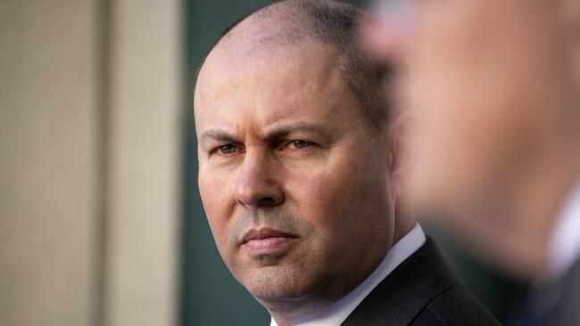 Josh Frydenberg says the outlook reveals ‘the mountain ahead’ for the nation. Picture: Gary Ramage