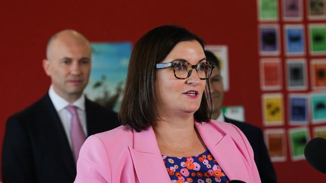 The union said Education Minister Sarah Mitchell’s department was to blame for the teacher shortage. Picture: Gaye Gerard