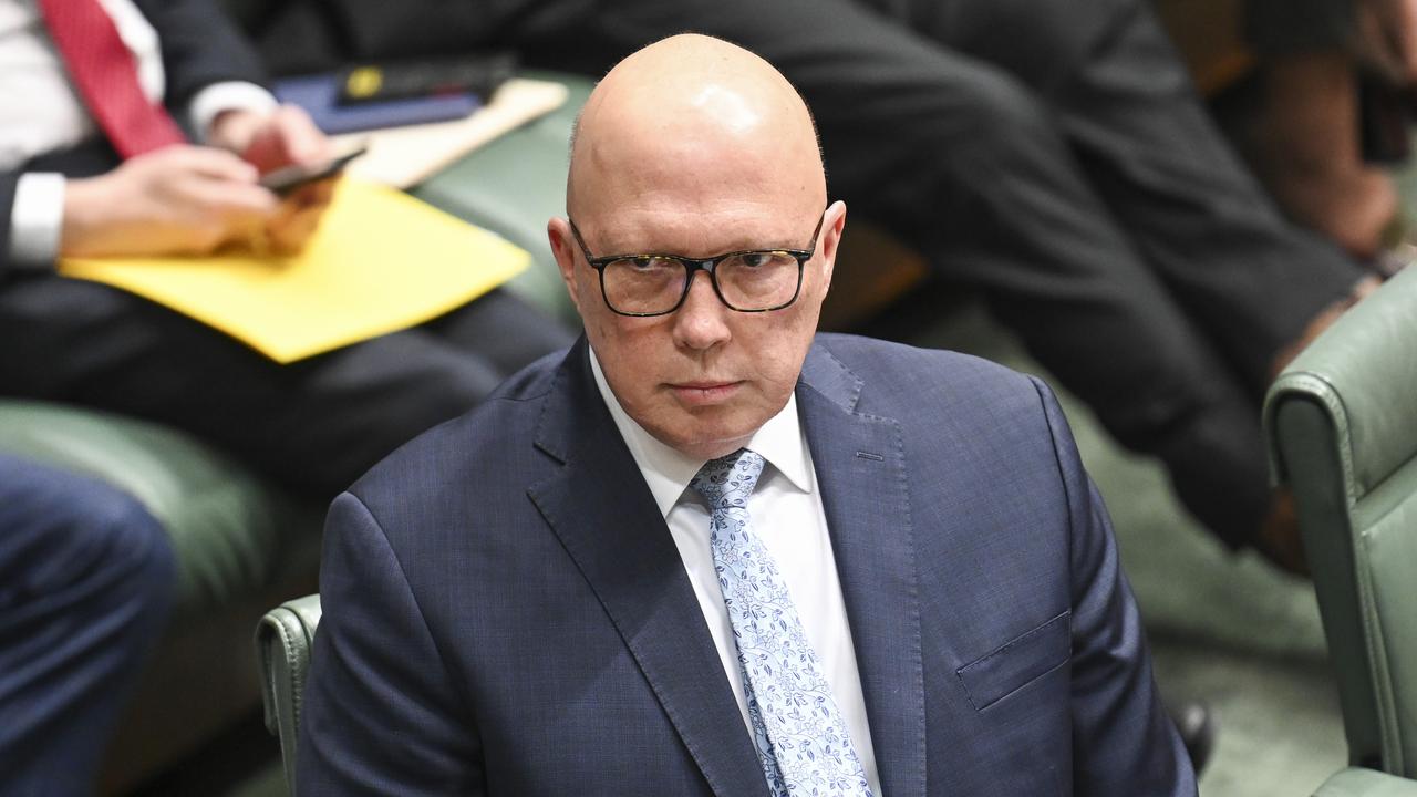 Leader of the Opposition Peter Dutton was criticised by Malcolm Turnbull. Picture: NewsWire/Martin Ollman