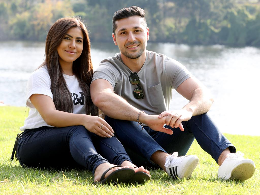 Vote switchers... Rema Al Khoury and husband Nadim Al Khoury. Picture: Damian Shaw