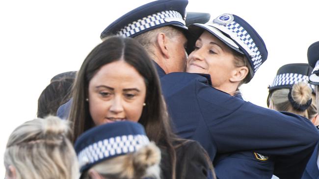 Inspector Amy Scott pictured at the Candlelight Vigil for Bondi Junction victims at Bondi Beach. Picture: NCA NewsWire  / Monique Harmer