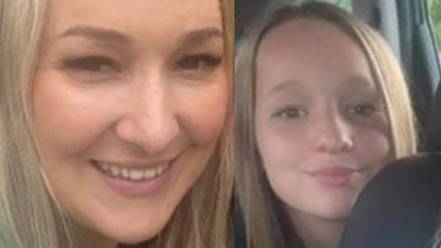 Alex’s wife Jessica Greig (left), a 29-year-old nurse, and their 12-year-old daughter Giselle (right), were tragically killed in the accident at Mt Irving in July, 2021.