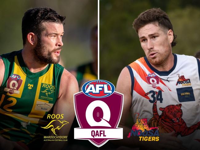 Preview for the Sunshine Coast QAFL clash between the Noosa Tigers and the Maroochydore Roos. Pictures: Highflyer Images.