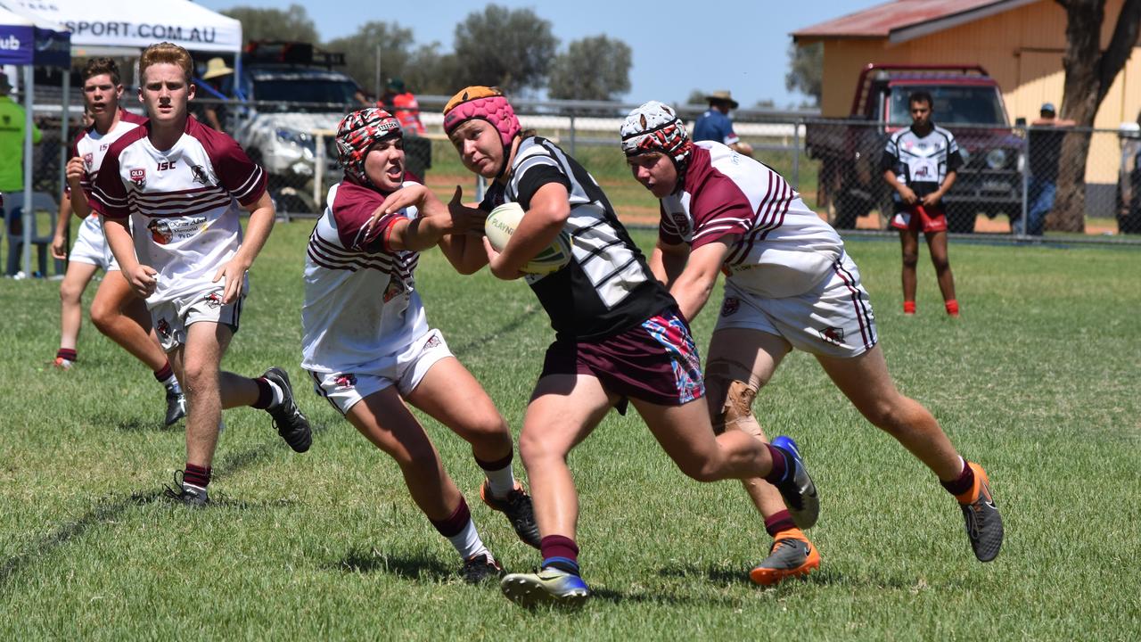Mitchell Magpies v Wallumbilla-Surat Redbulls U16. Adrian Vowles Cup 2020.