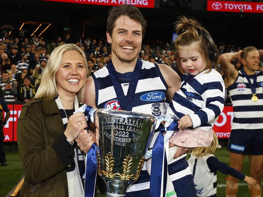 Smith won a fourth premiership at Geelong. Picture: Daniel Pockett/AFL Photos/via Getty Images