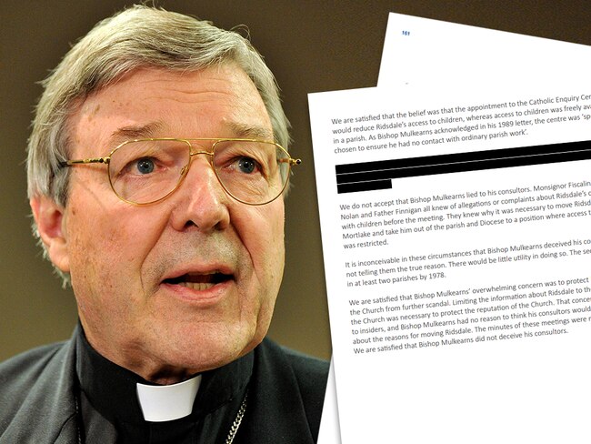 Cardinal George Pell has been savaged by the sex abuse royal commission.