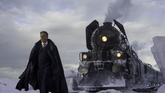 Kenneth Branagh as Hercule Poirot in Murder On the Orient Express.