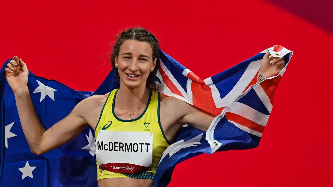 Australia's Nicola McDermott claimed silver in the women's high jump final.