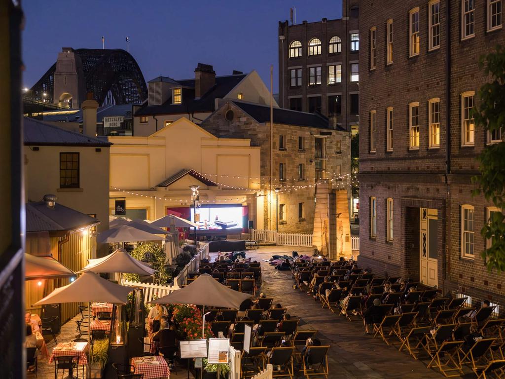 The Rocks Laneway Cinema. Picture: Supplied by the City of Sydney