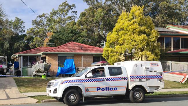 Police on Gloucester Crescent. Picture: Thomas Morgan