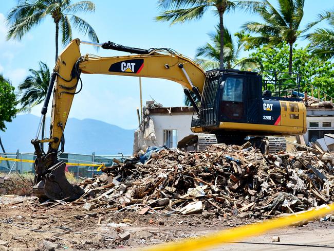 Seahorses on the Strand being demoolished to make way for the new Anelay The Strand apartments. Picture: Alix Sweeney