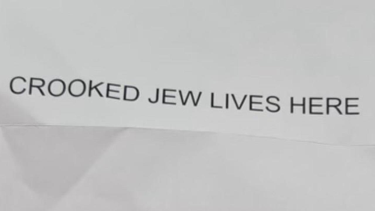 A Melbourne Jewish man has received an anti-Semitic in his mailbox as ...